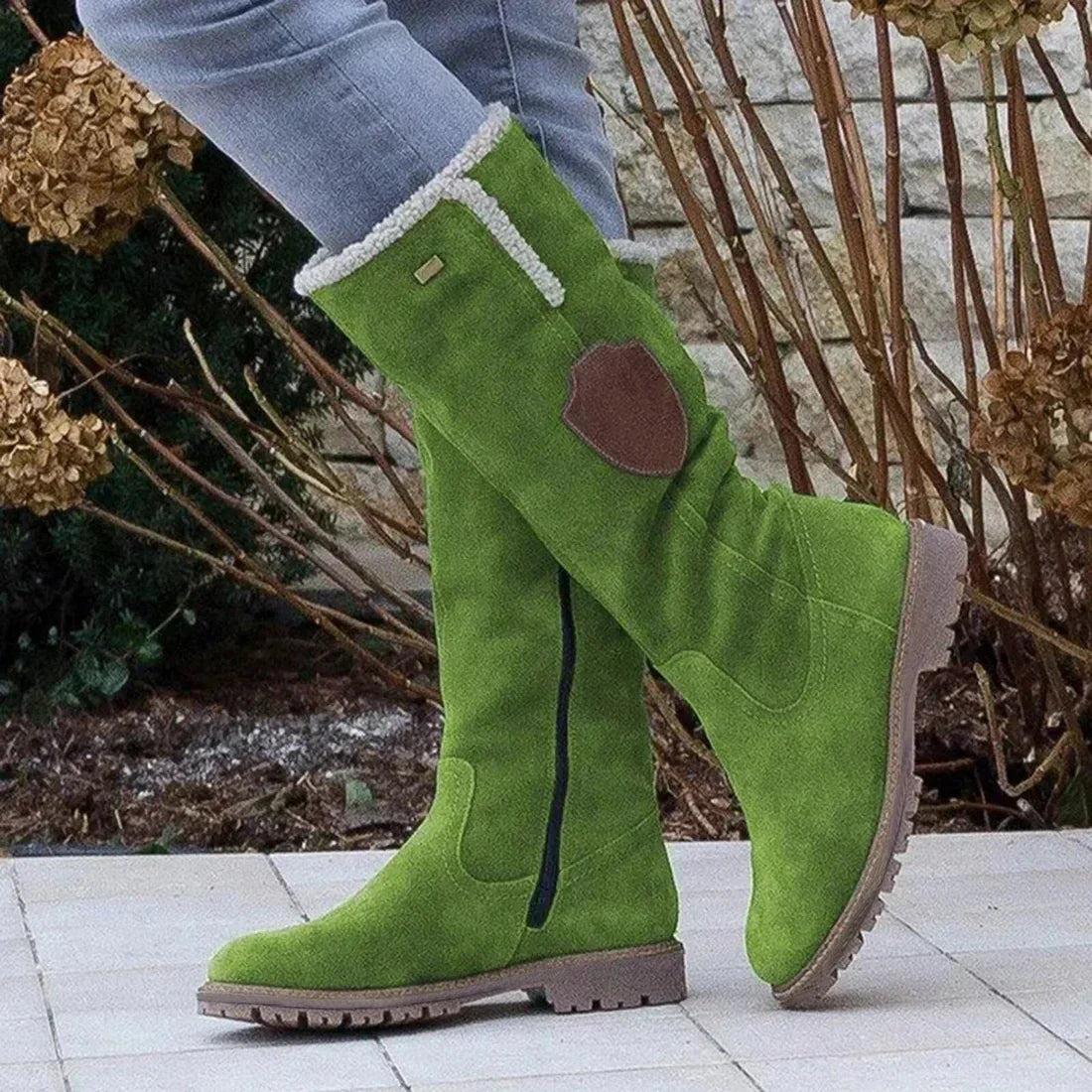 Vinterboots dam, textil — varma och stilrena med halkfri såla