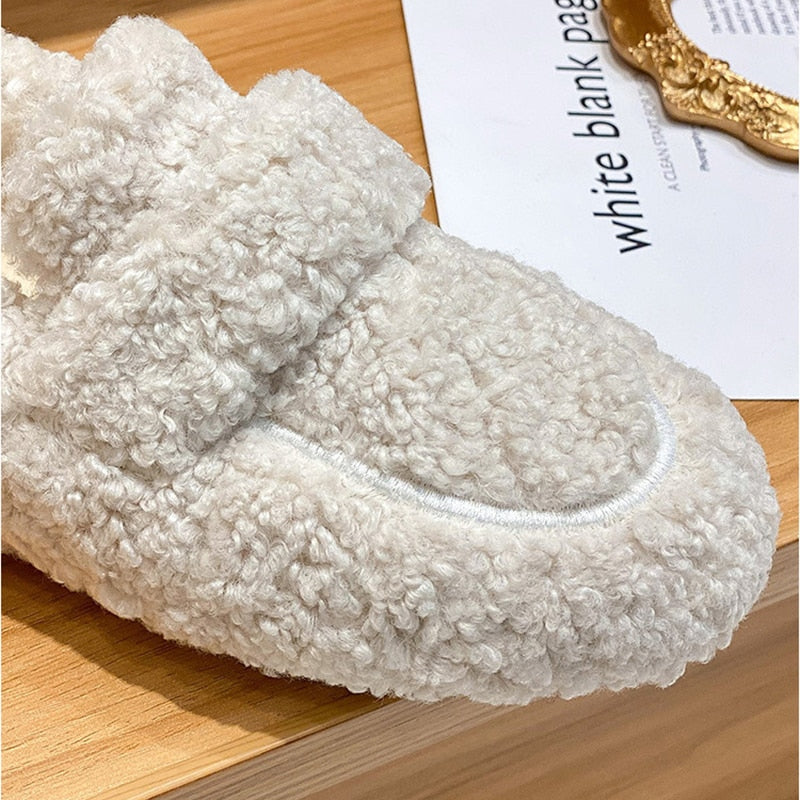 Dames pantoffels, gevoerd met pluche — zachte en warme huisslippers