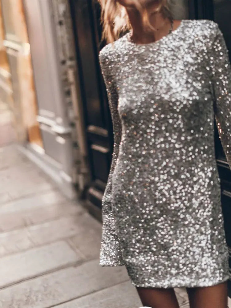 Lange feestjurk voor dames — elegante galajurk met strik