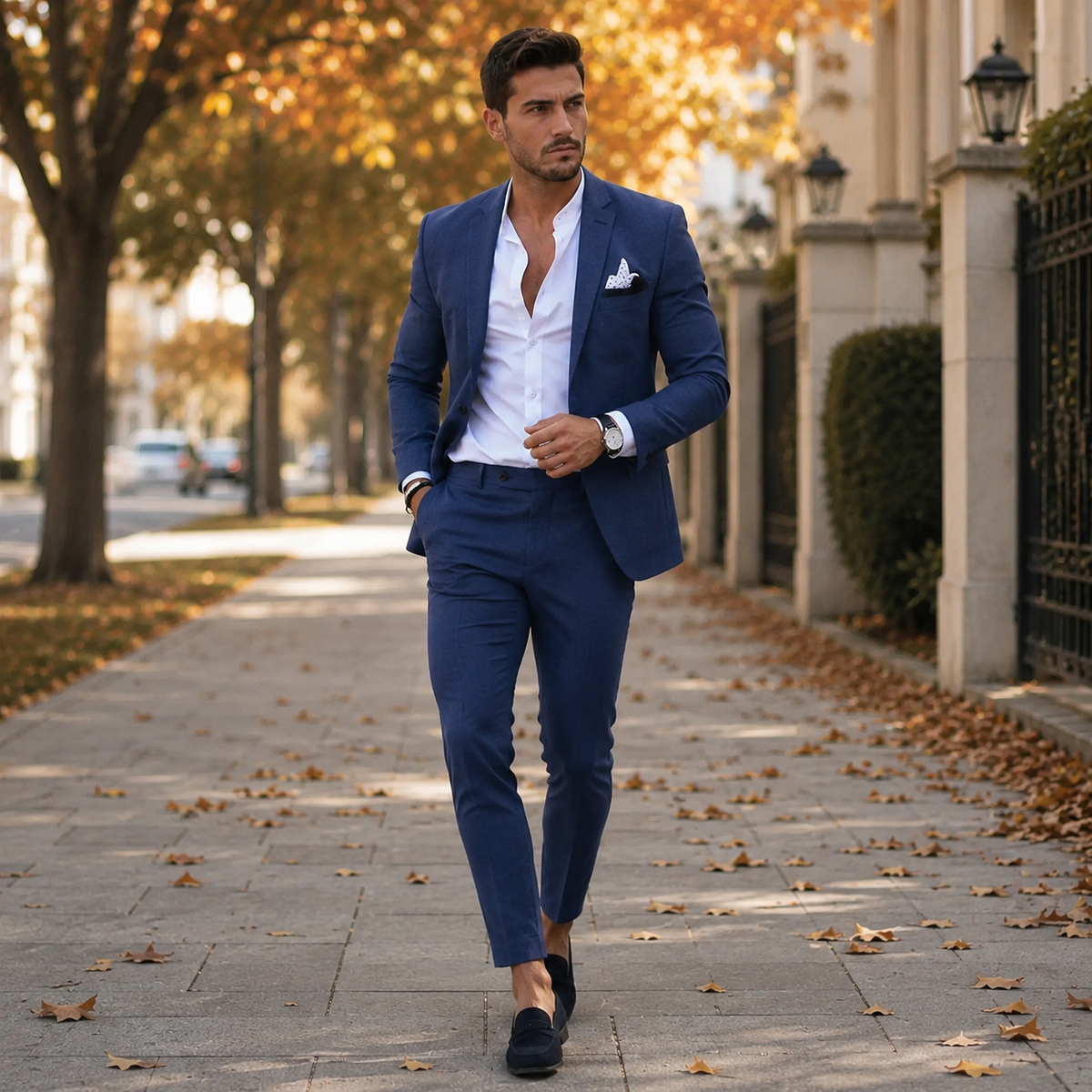 Driedelig herenpak — formeel en elegant met gilet