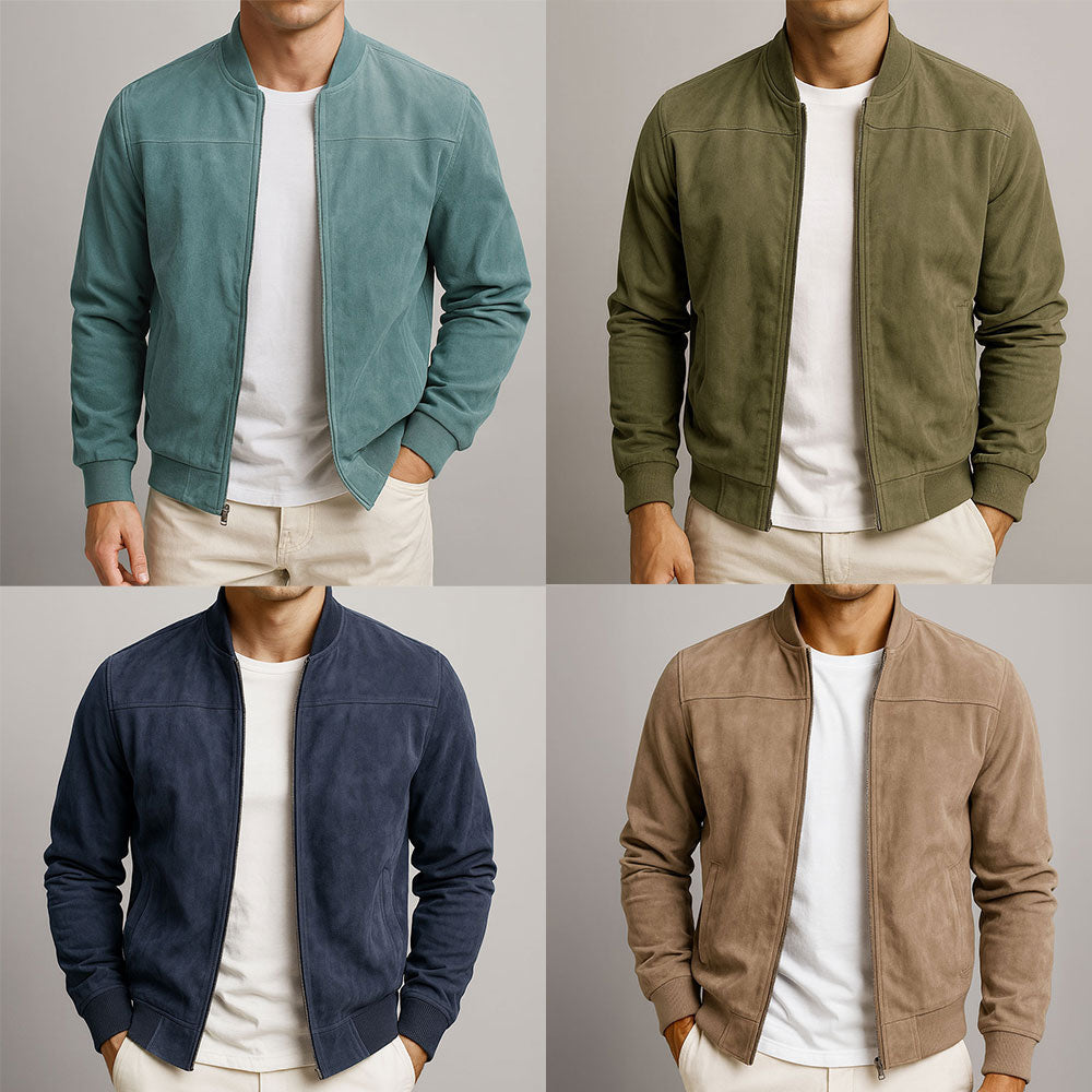 Herenjas — minimalistische casual jas met ritssluiting