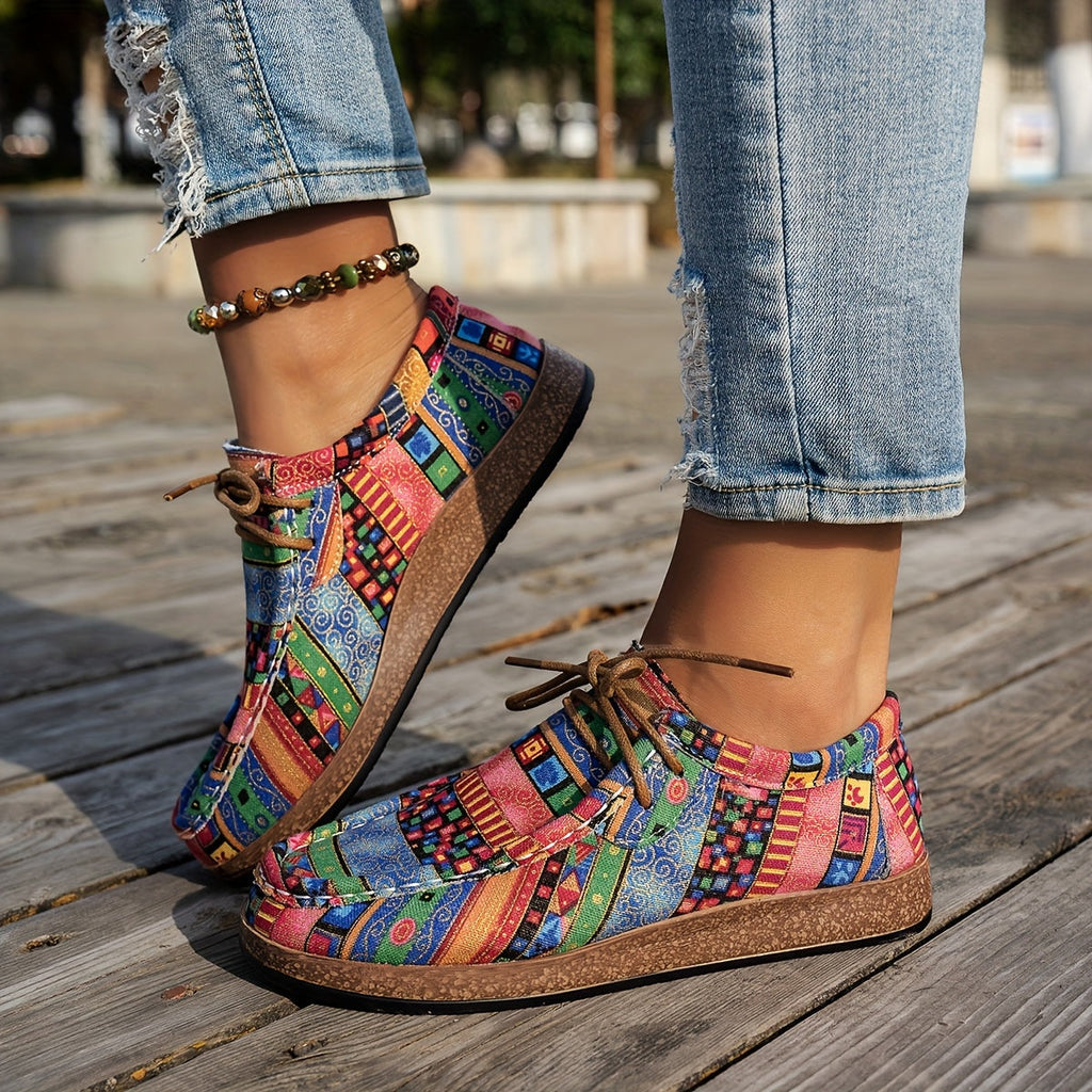 Dames comfortschoenen met veters — comfortabele wandelschoenen met ondersteuning