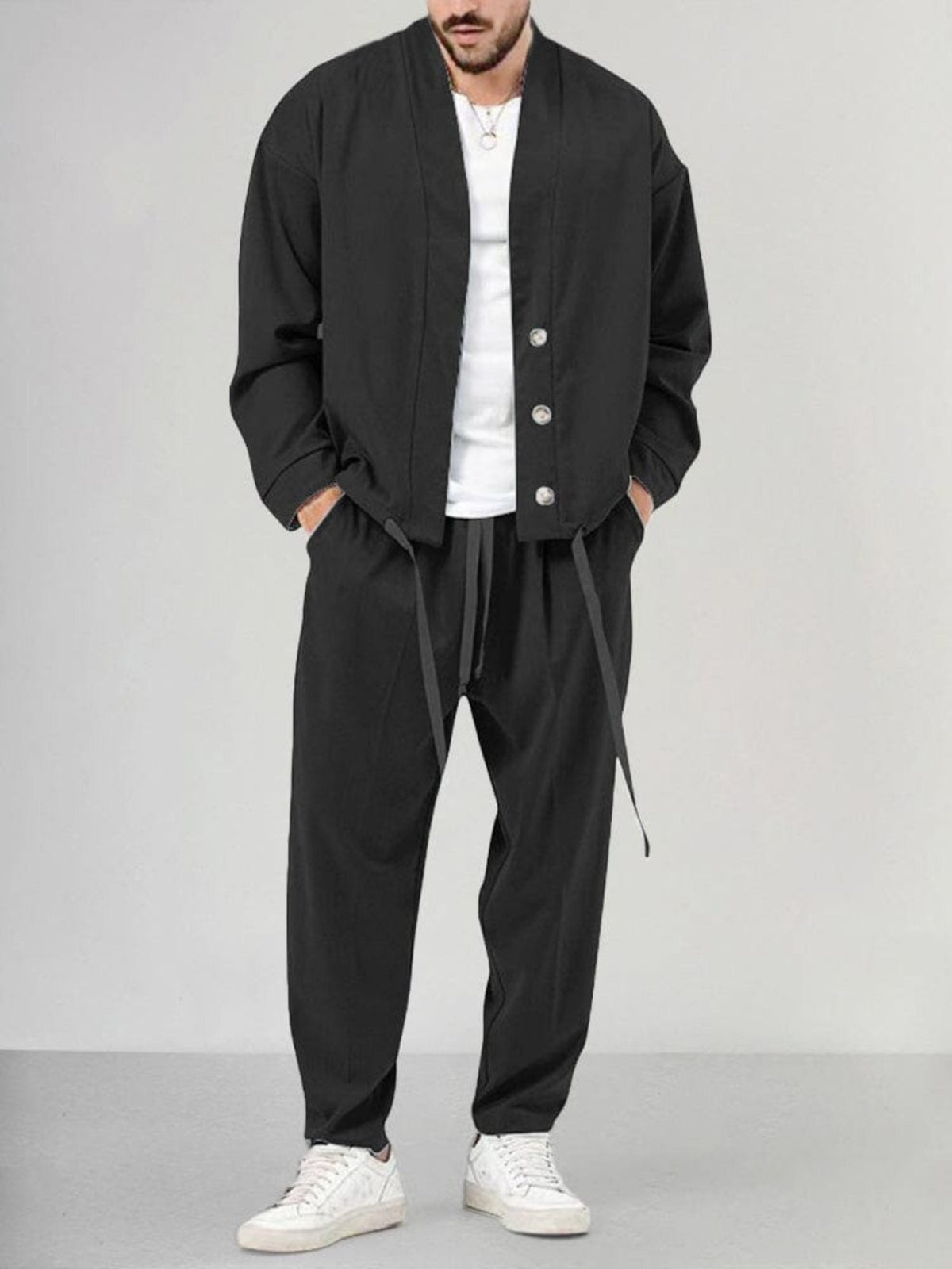 Heren pak — casual en elegant tweedelig linnen pak