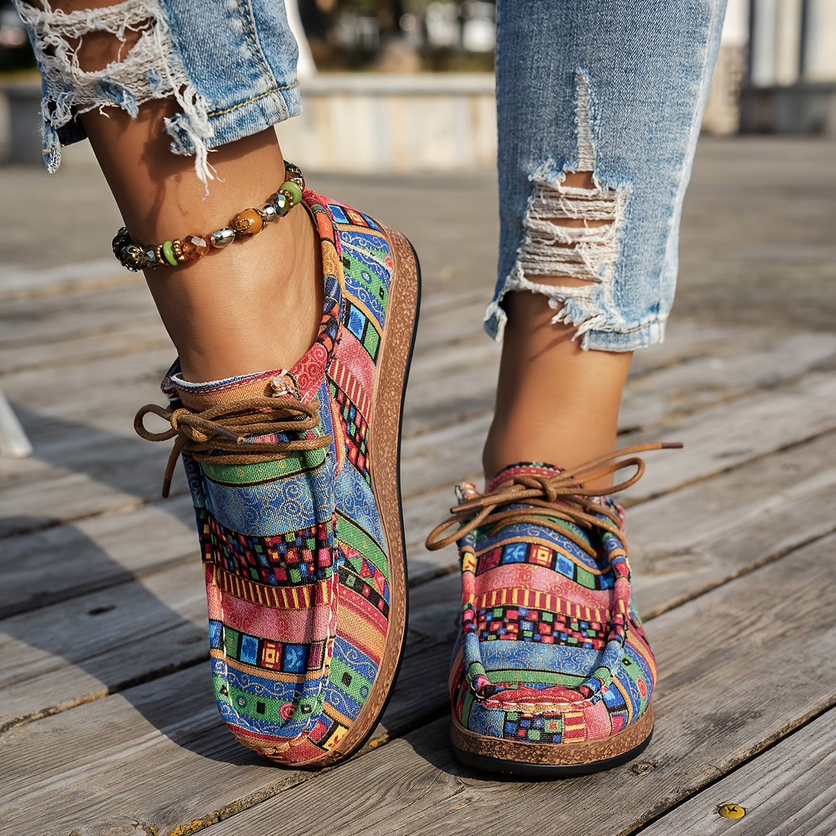 Dames comfortschoenen met veters — comfortabele wandelschoenen met ondersteuning