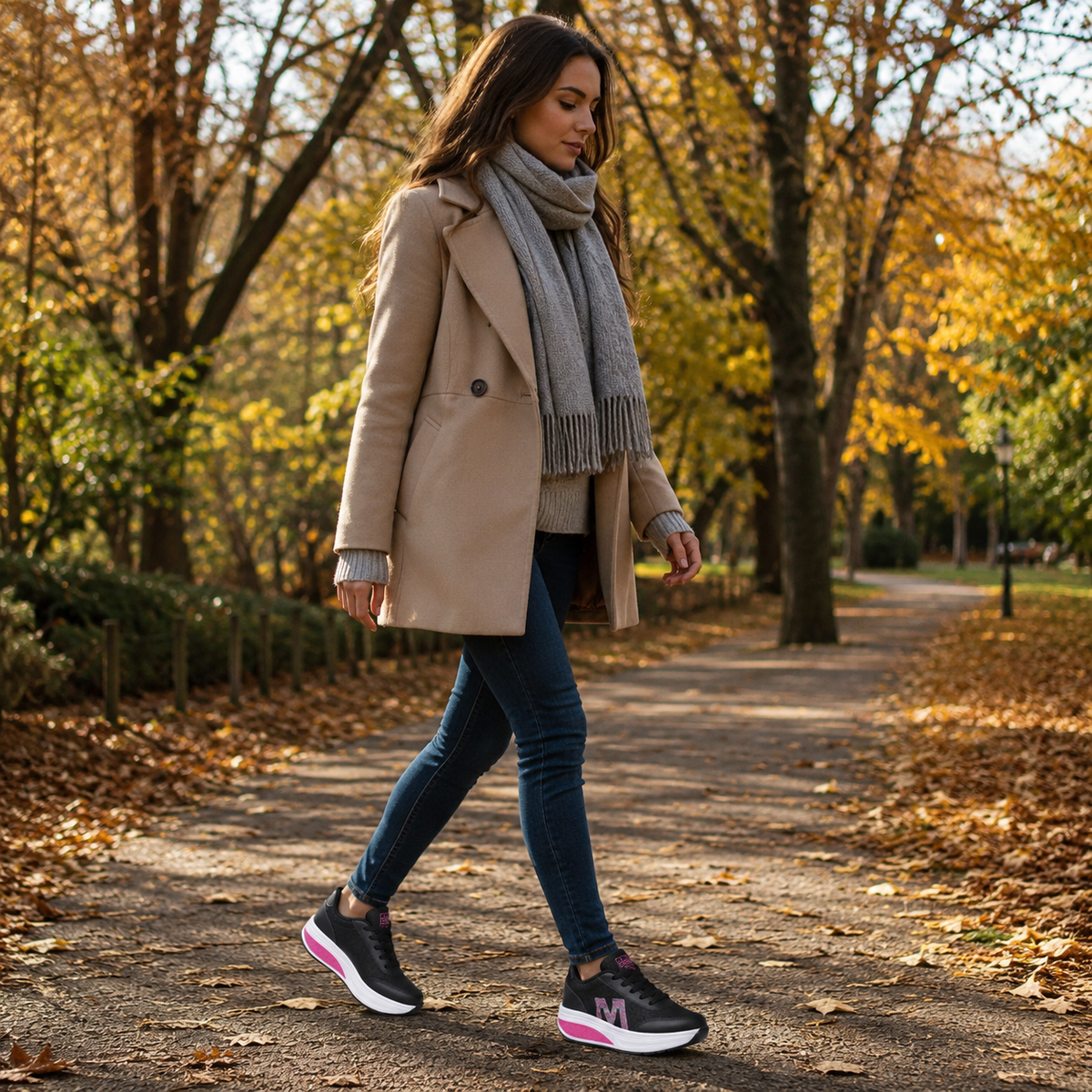 Dames sneakers, orthopedisch — corrigerende wandelschoen met demping