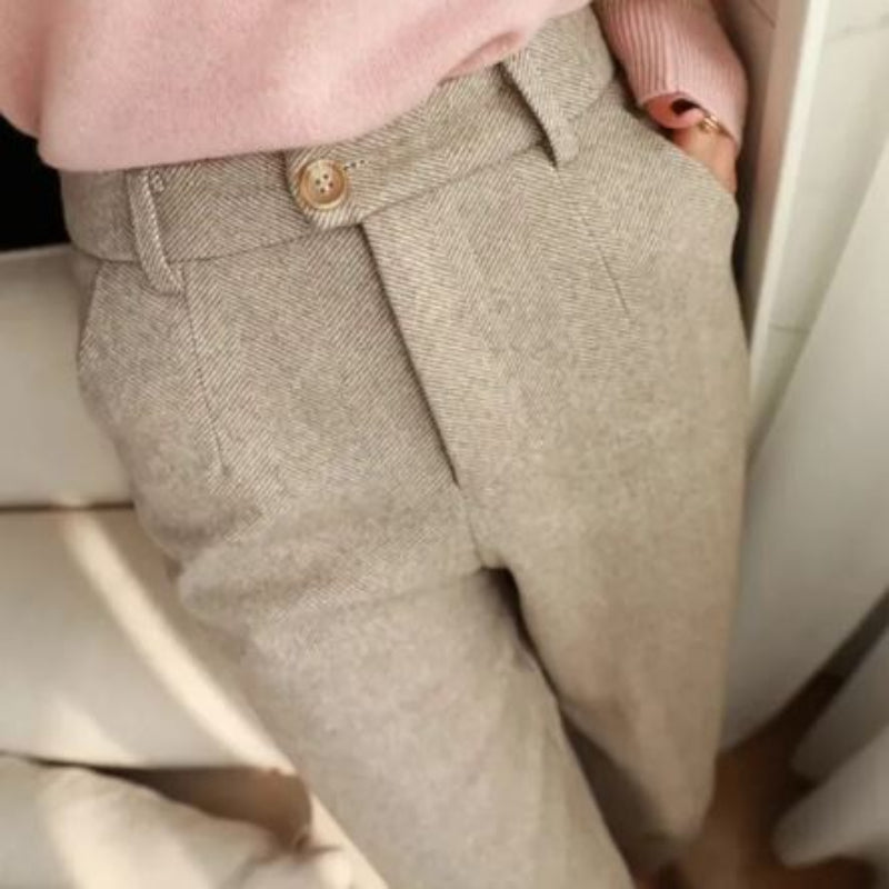 Dameswinterbroek van wolmix — warme en zachte broek
