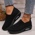Dames slip-on schoenen, orthopedisch — van textiel met een gedempte zool