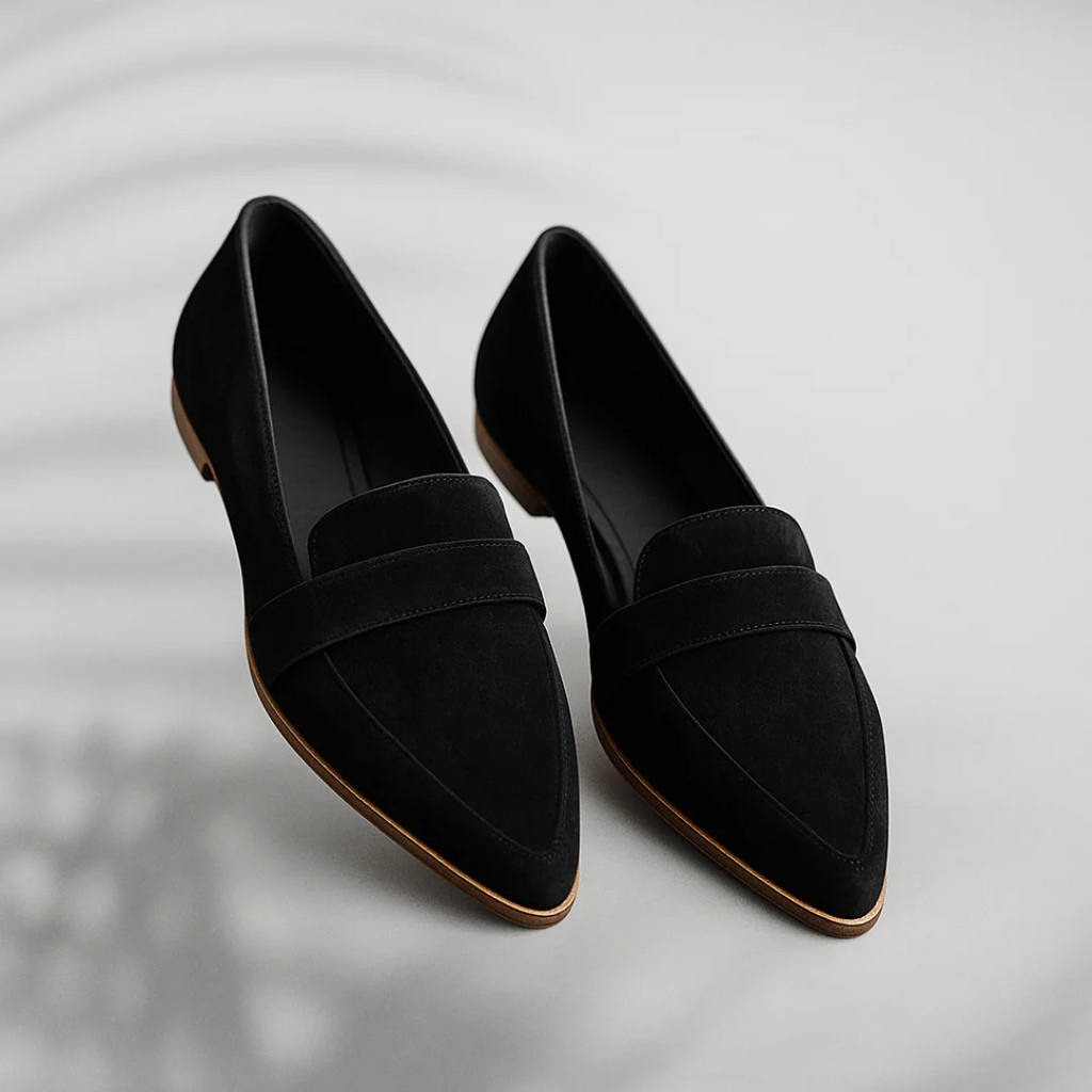 Dames loafers, textiel — elegante lenteloafers met gewatteerde inlegzolen