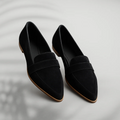 Dames loafers, textiel — elegante lenteloafers met gewatteerde inlegzolen