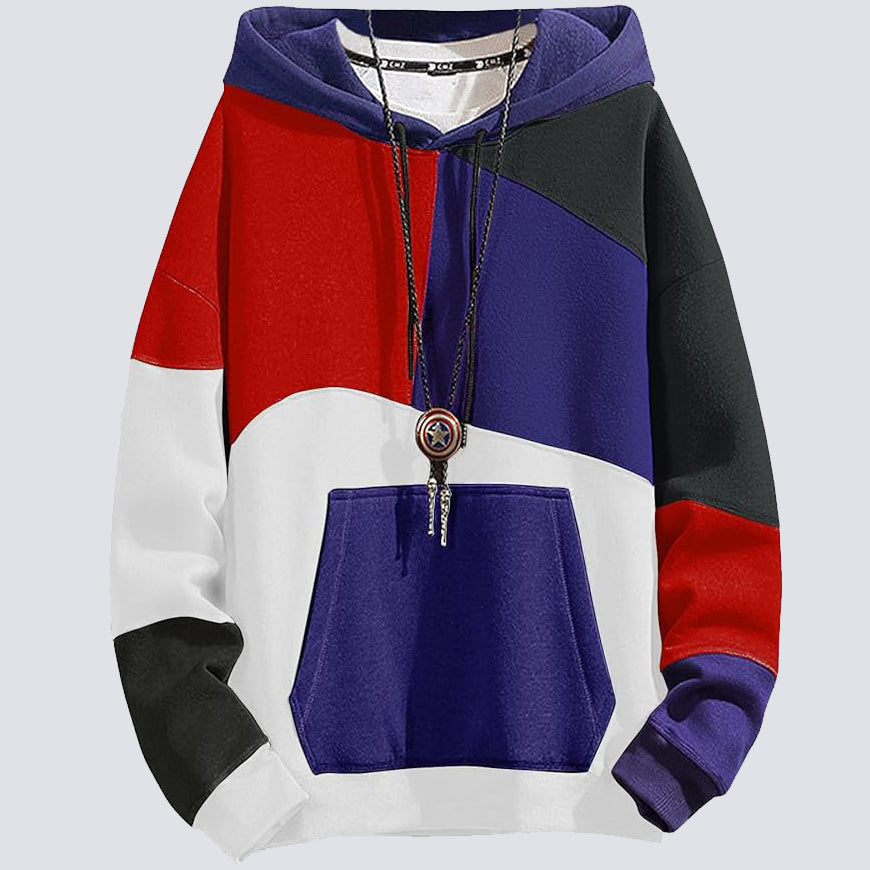 Herenhoodie van katoen — moderne hoodie met grafische print