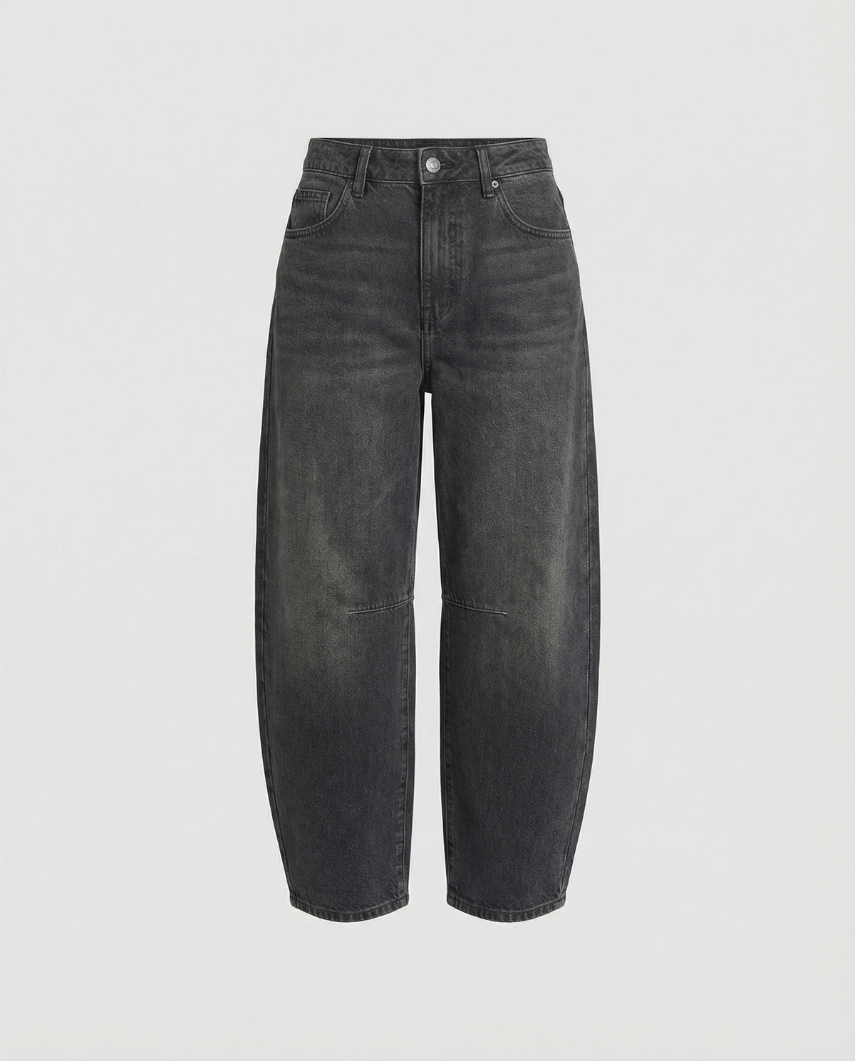 Damesjeans, barrel — mid-rise, uitlopend met moderne silhouet