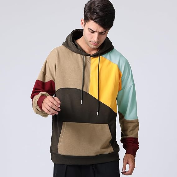 Herenhoodie van katoen — moderne hoodie met grafische print