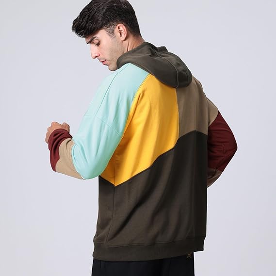 Herenhoodie van katoen — moderne hoodie met grafische print