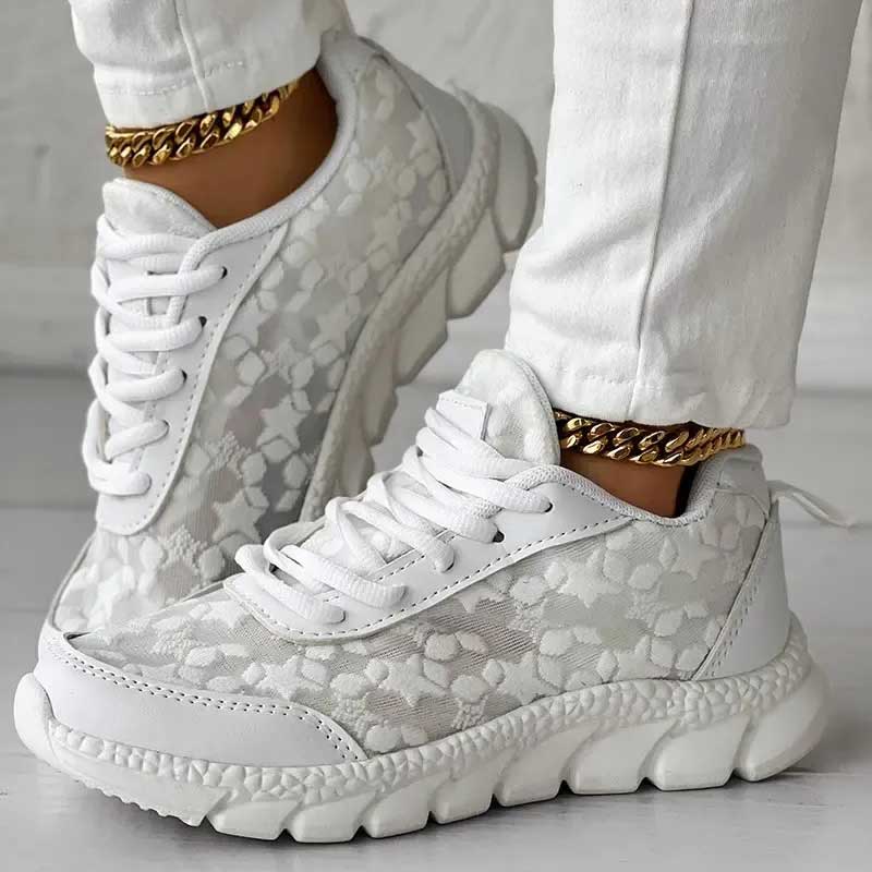 Comfortabele dames sneakers met ondersteuning — comfortabele sportschoenen met zachte zool