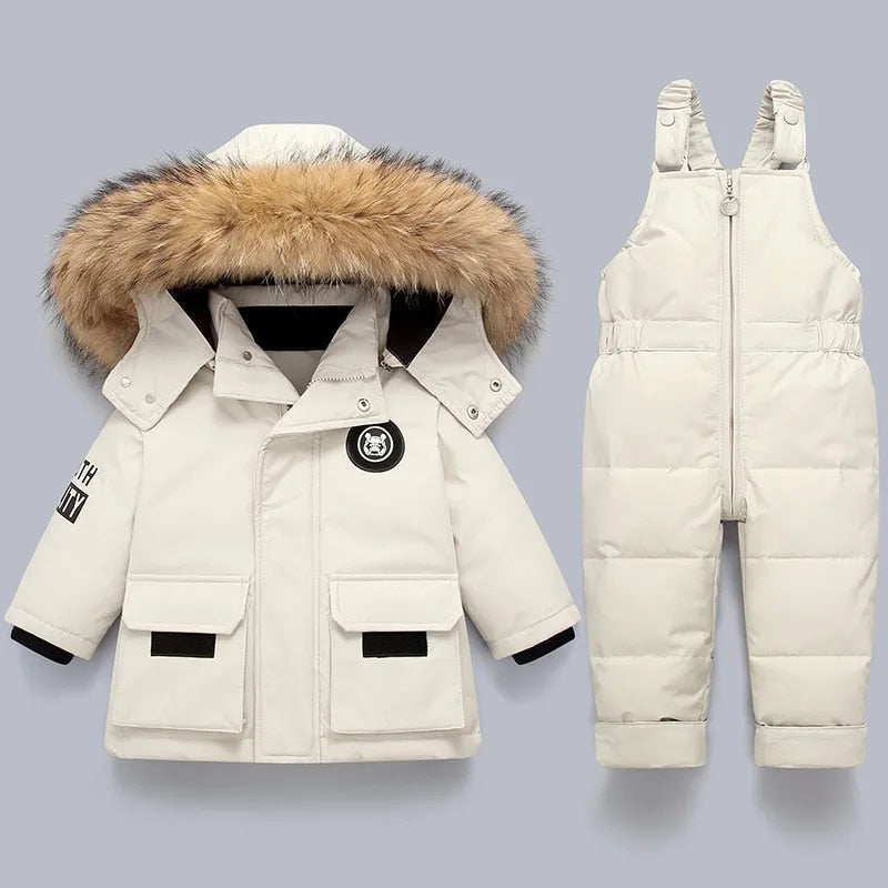 Warme winterset voor kinderen — 2-delige set met jas en broek