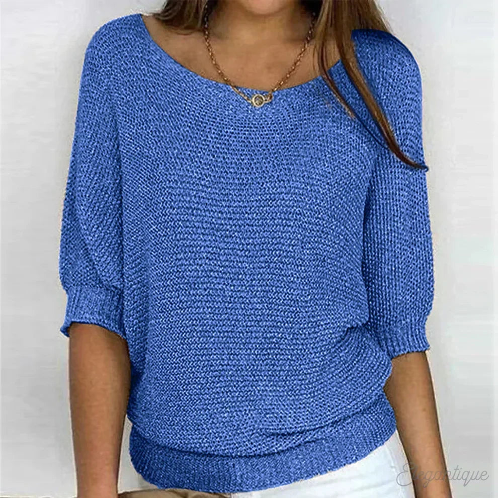 Dames gebreide trui — elegante en zachte, veelzijdige pullover