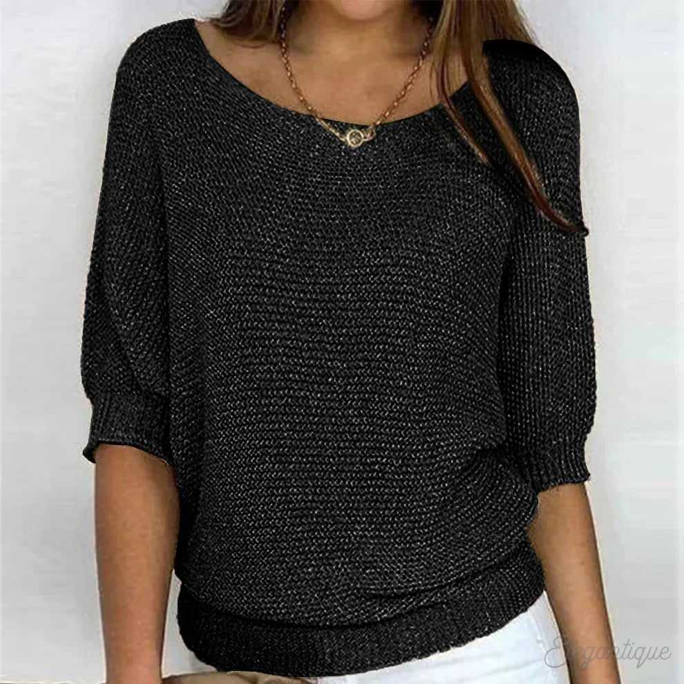 Dames gebreide trui — elegante en zachte, veelzijdige pullover