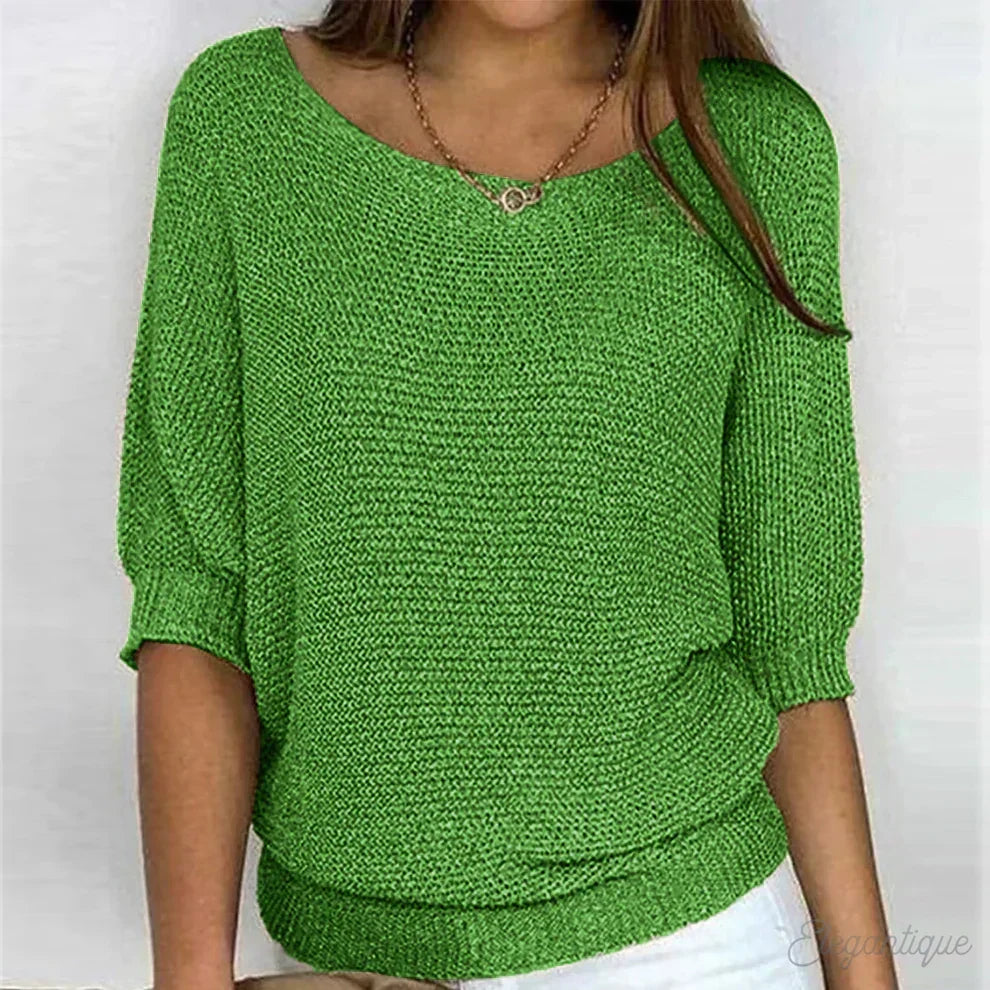 Dames gebreide trui — elegante en zachte, veelzijdige pullover