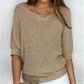 Dames gebreide trui — elegante en zachte, veelzijdige pullover