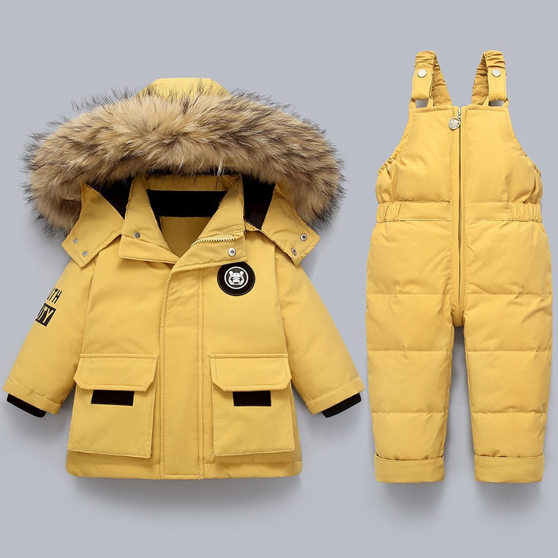 Warme winterset voor kinderen — 2-delige set met jas en broek