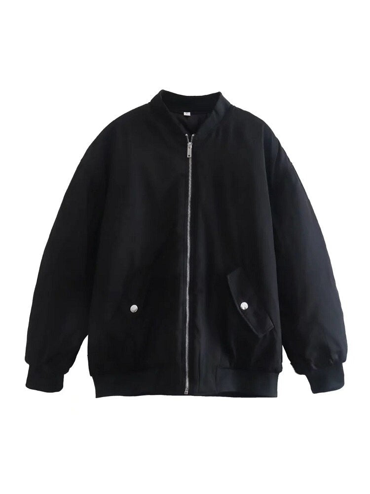 Dames bomberjack, oversized — zacht, van wolmix en veelzijdig