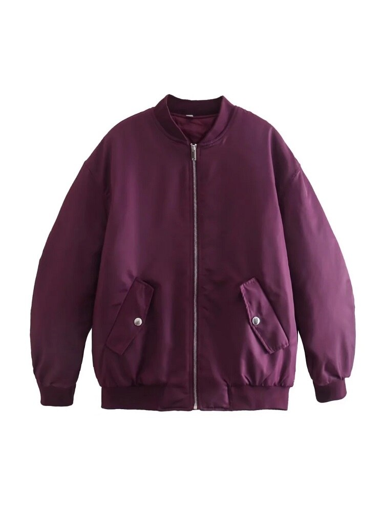 Dames bomberjack, oversized — zacht, van wolmix en veelzijdig