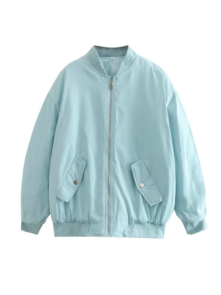 Dames bomberjack, oversized — zacht, van wolmix en veelzijdig