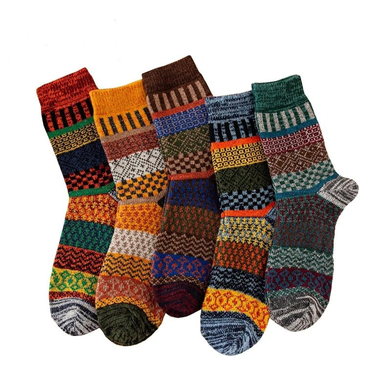 Warme sokken, 5-pack — zachte sokken in Scandinavisch design