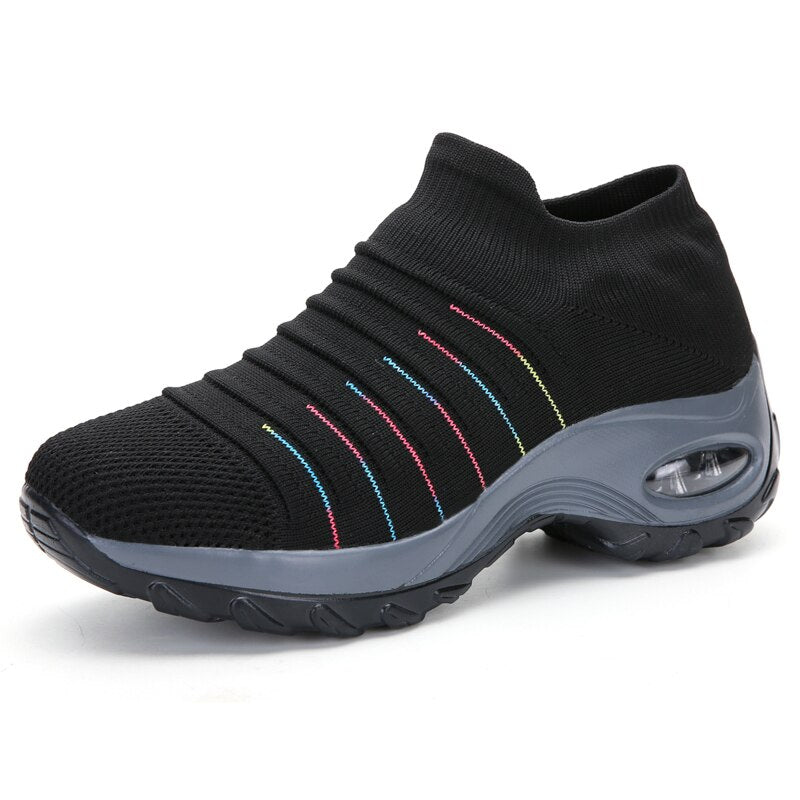 Dames comfortschoenen, orthopedisch — textiel met dempende zool en ergonomische ondersteuning